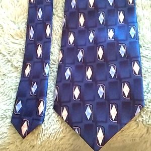 3/$5 puritan navy blue tie with diamonds